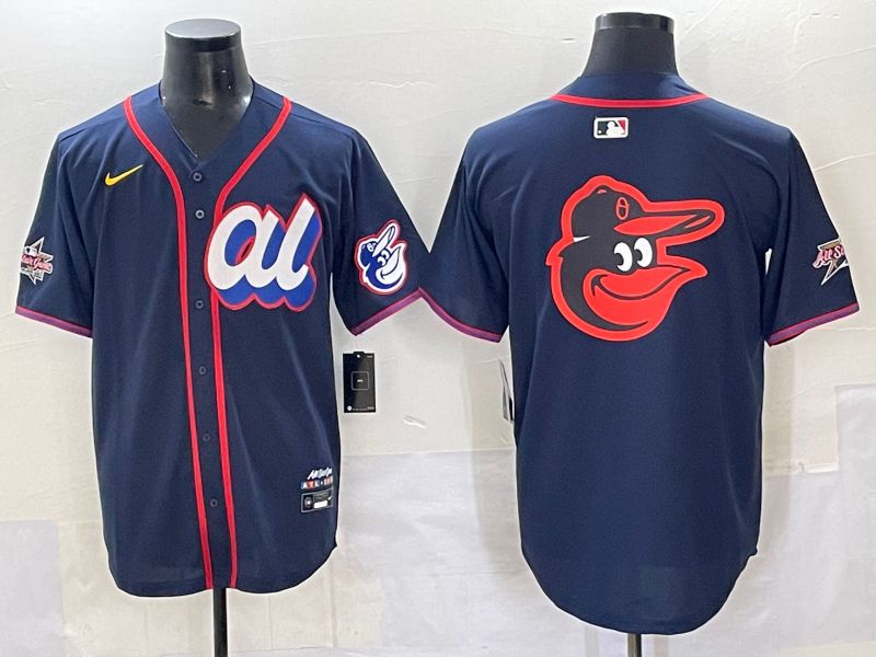 Men 2025 Baltimore Orioles Blank Drak Blue All star Nike MLB Jersey style 05->baltimore orioles->MLB Jersey